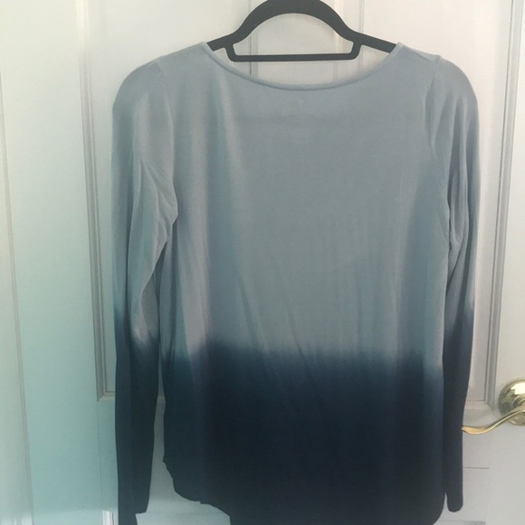 AE Blue Ombré Crisscross long sleeved top - Picture 3 of 3